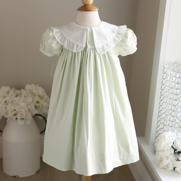 Green Flower Girl Dress Float Bailey Boys Chabré Boutique Size 2T New - Picture 5 of 6